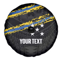Kings Solomon Islands Football Custom Spare Tire Cover Come On Solomons Polynesian Grunge Style