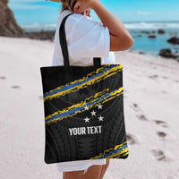 Kings Solomon Islands Football Custom Tote Bag Come On Solomons Polynesian Grunge Style