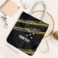 Kings Solomon Islands Football Custom Tote Bag Come On Solomons Polynesian Grunge Style