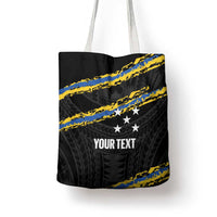 Kings Solomon Islands Football Custom Tote Bag Come On Solomons Polynesian Grunge Style