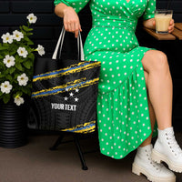 Kings Solomon Islands Football Custom Tote Bag Come On Solomons Polynesian Grunge Style