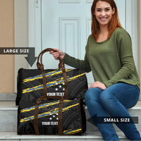 Kings Solomon Islands Football Custom Travel Bag Come On Solomons Polynesian Grunge Style LT14 - Polynesian Pride