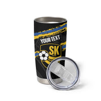 Kings Solomon Islands Football Custom Tumbler Cup Come On Solomons Polynesian Grunge Style