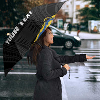 Kings Solomon Islands Football Custom Umbrella Come On Solomons Polynesian Grunge Style