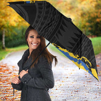 Kings Solomon Islands Football Custom Umbrella Come On Solomons Polynesian Grunge Style
