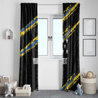 Kings Solomon Islands Football Custom Window Curtain Come On Solomons Polynesian Grunge Style