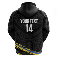 Kings Solomon Islands Football Custom Zip Hoodie Come On Solomons Polynesian Grunge Style LT14 - Polynesian Pride