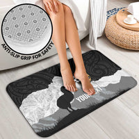 New Zealand South Island Football Custom Bathroom Set Aoraki Mount Cook With Kiwi Maori Pattern