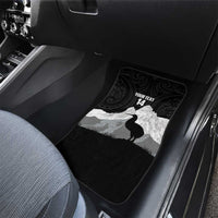 New Zealand South Island Football Custom Car Mats Aoraki Mount Cook With Kiwi Maori Pattern