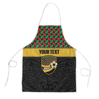Vanuatu Football Custom Apron Go Chiefs Basket-weave Pattern LT14 Black - Polynesian Pride