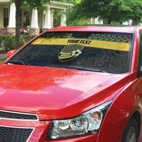 Vanuatu Football Custom Auto Sun Shade Go Chiefs Basket-weave Pattern