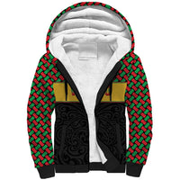 Vanuatu Football Custom Sherpa Hoodie Go Chiefs Basket-weave Pattern
