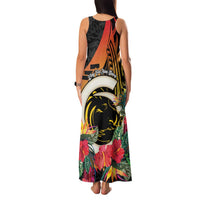 Vanuatu Boar Tusk Yumi Yumi Yumi Family Matching Tank Maxi Dress and Hawaiian Shirt Independens Dei Long God Yumi Stanap