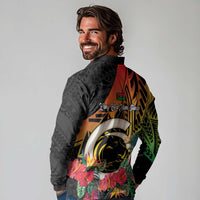 Vanuatu Boar Tusk Yumi Yumi Yumi Long Sleeve Polo Shirt Independens Dei Long God Yumi Stanap