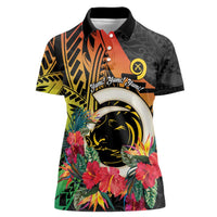 Vanuatu Boar Tusk Yumi Yumi Yumi Women Polo Shirt Independens Dei Long God Yumi Stanap