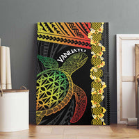 Vanuatu Sand Drawing Turtle Canvas Wall Art Happy Independence Day