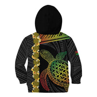 Vanuatu Sand Drawing Turtle Kid Hoodie Happy Independence Day