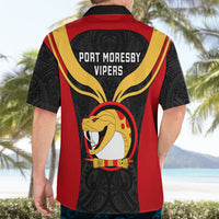 Papua New Guinea Rugby Hawaiian Shirt Port Moresby Vipers PNG Polynesian Pattern LT14 - Polynesian Pride