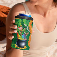 St Patrick's Day Hawaii 4 in 1 Can Cooler Tumbler Hauoli Maoli Funny Shaka Leprechaun LT14 - Polynesian Pride