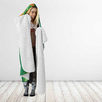 St Patrick's Day Hawaii Hooded Blanket Hauoli Maoli Funny Shaka Leprechaun LT14 - Polynesian Pride