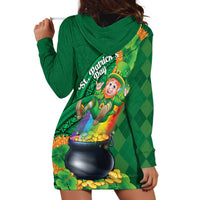 St Patrick's Day Hawaii Hoodie Dress Hauoli Maoli Funny Shaka Leprechaun
