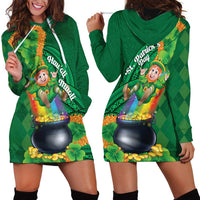 St Patrick's Day Hawaii Hoodie Dress Hauoli Maoli Funny Shaka Leprechaun