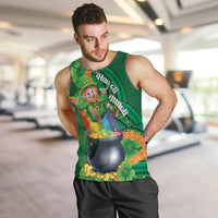 St Patrick's Day Hawaii Men Tank Top Hauoli Maoli Funny Shaka Leprechaun