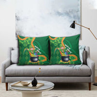 St Patrick's Day Hawaii Pillow Cover Hauoli Maoli Funny Shaka Leprechaun LT14 - Polynesian Pride