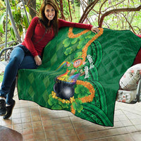 St Patrick's Day Hawaii Quilt Hauoli Maoli Funny Shaka Leprechaun
