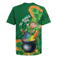 St Patrick's Day Hawaii Rugby Jersey Hauoli Maoli Funny Shaka Leprechaun LT14 - Polynesian Pride