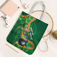St Patrick's Day Hawaii Tote Bag Hauoli Maoli Funny Shaka Leprechaun