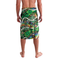 St Patrick's Day Palaka Hawaii Lavalava Kukui Nut Pikake Lei Shamrock Dabbing Leprechaun LT14 - Polynesian Pride