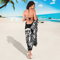 Hafa Adai Guam Discovery Day Sarong Chamorro Latte Stone Hand Black Version