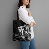Hafa Adai Guam Discovery Day Tote Bag Chamorro Latte Stone Hand Black Version