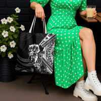 Hafa Adai Guam Discovery Day Tote Bag Chamorro Latte Stone Hand Black Version