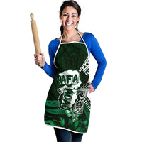Hafa Adai Guam Discovery Day Apron Chamorro Latte Stone Hand Green Version