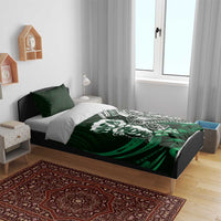 Hafa Adai Guam Discovery Day Bedding Set Chamorro Latte Stone Hand Green Version LT14 - Polynesian Pride