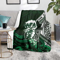 Hafa Adai Guam Discovery Day Blanket Chamorro Latte Stone Hand Green Version LT14 - Polynesian Pride