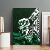 Hafa Adai Guam Discovery Day Canvas Wall Art Chamorro Latte Stone Hand Green Version