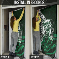 Hafa Adai Guam Discovery Day Door Cover Chamorro Latte Stone Hand Green Version LT14 - Polynesian Pride