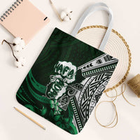 Hafa Adai Guam Discovery Day Tote Bag Chamorro Latte Stone Hand Green Version