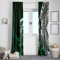 Hafa Adai Guam Discovery Day Window Curtain Chamorro Latte Stone Hand Green Version LT14 - Polynesian Pride