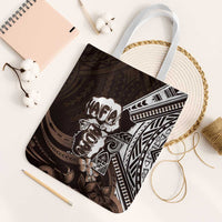 Hafa Adai Guam Discovery Day Tote Bag Chamorro Latte Stone Hand Brown Version