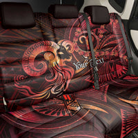 Personalised Polynesia Zodiac Aries Back Car Seat Cover Galaxy Polynesian Pattern Chest Tattoo Style