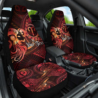 Personalised Polynesia Zodiac Aries Car Seat Cover Galaxy Polynesian Pattern Chest Tattoo Style