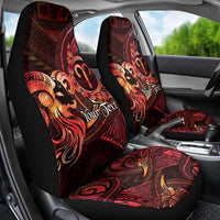 Personalised Polynesia Zodiac Aries Car Seat Cover Galaxy Polynesian Pattern Chest Tattoo Style