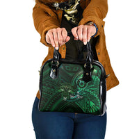 Personalised Polynesia Zodiac Taurus Shoulder Handbag Galaxy Polynesian Pattern Chest Tattoo Style LT14 One Size Green - Polynesian Pride