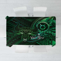 Personalised Polynesia Zodiac Taurus Tablecloth Galaxy Polynesian Pattern Chest Tattoo Style