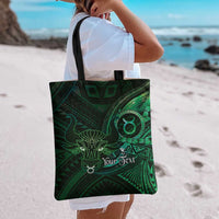 Personalised Polynesia Zodiac Taurus Tote Bag Galaxy Polynesian Pattern Chest Tattoo Style