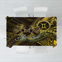 Personalised Polynesia Zodiac Gemini Tablecloth Galaxy Polynesian Pattern Chest Tattoo Style